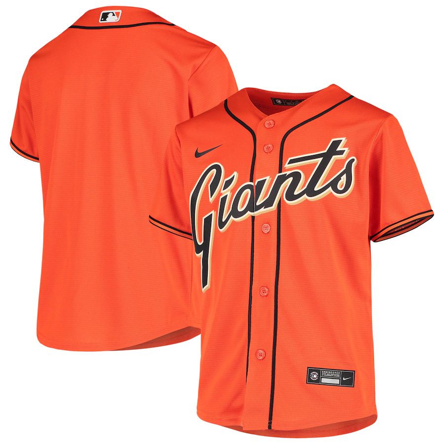 Youth San Francisco Giants Nike Orange Alternate Replica MLB Jerseys->youth mlb jersey->Youth Jersey